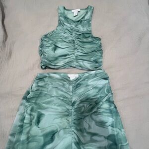 House of Harlow 1960 Ruched 2piece Set